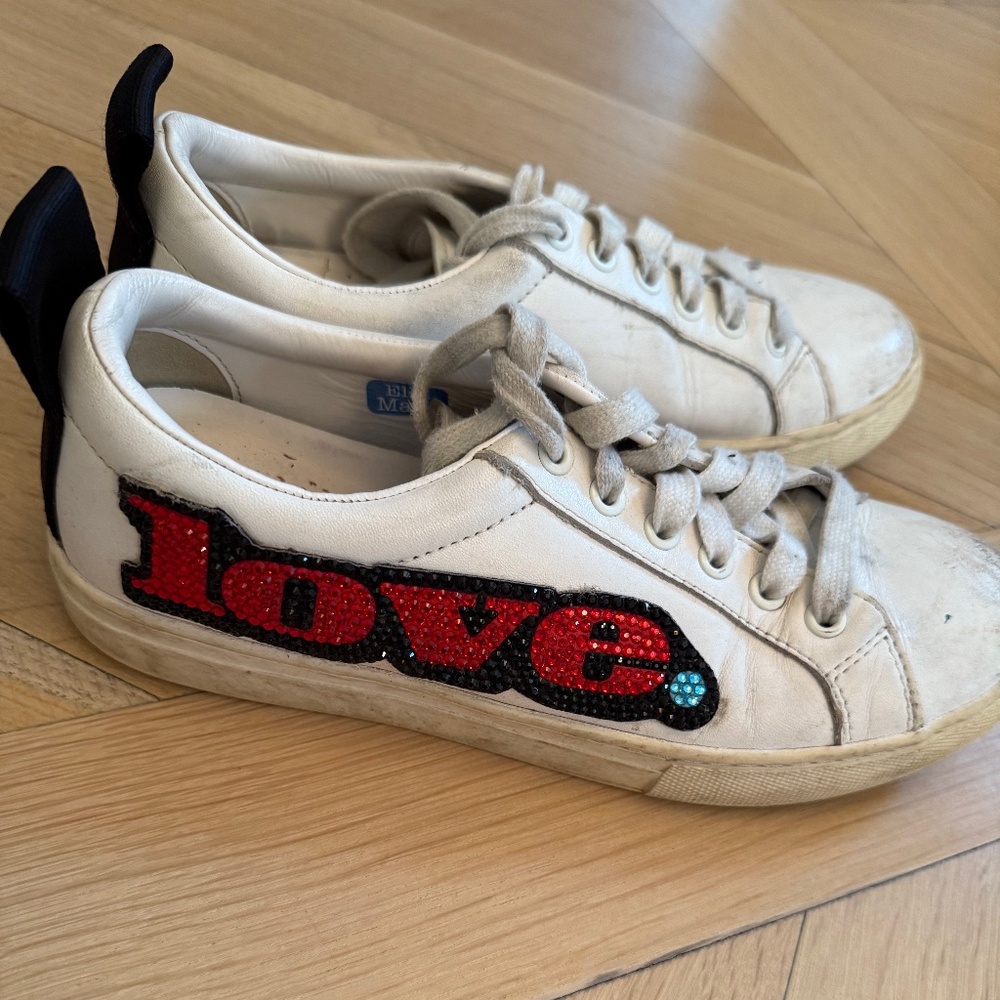 Marc Jacobs Love embellished sneaker - size 38